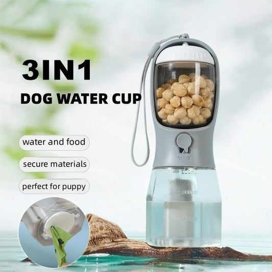 Portable 3-in-1 Dog Water Bottle